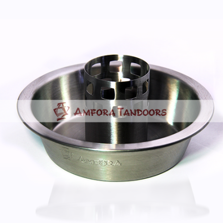 Курница 28 см из нержавеющей стали для запекания курицы